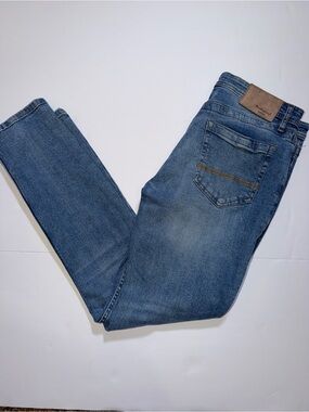 Men's Vintage Weatherproof Classic Blue Jeans - Slim